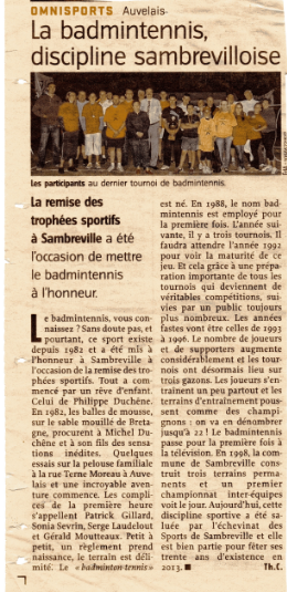 Le badmintennis avenir