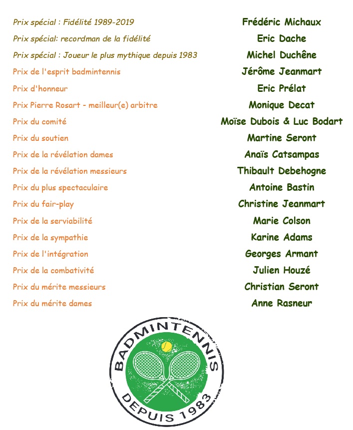 Prix 2019