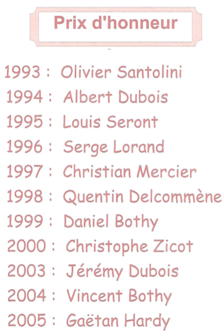 Prix d honneur