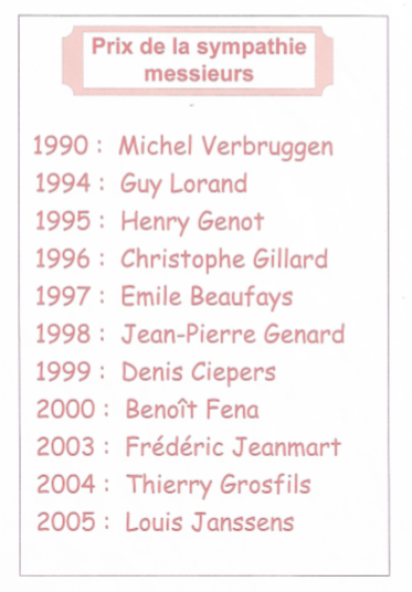 Prix de la sympathie messieurs